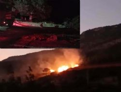 Evler arasında çıkan bahçe yangını korkuttu